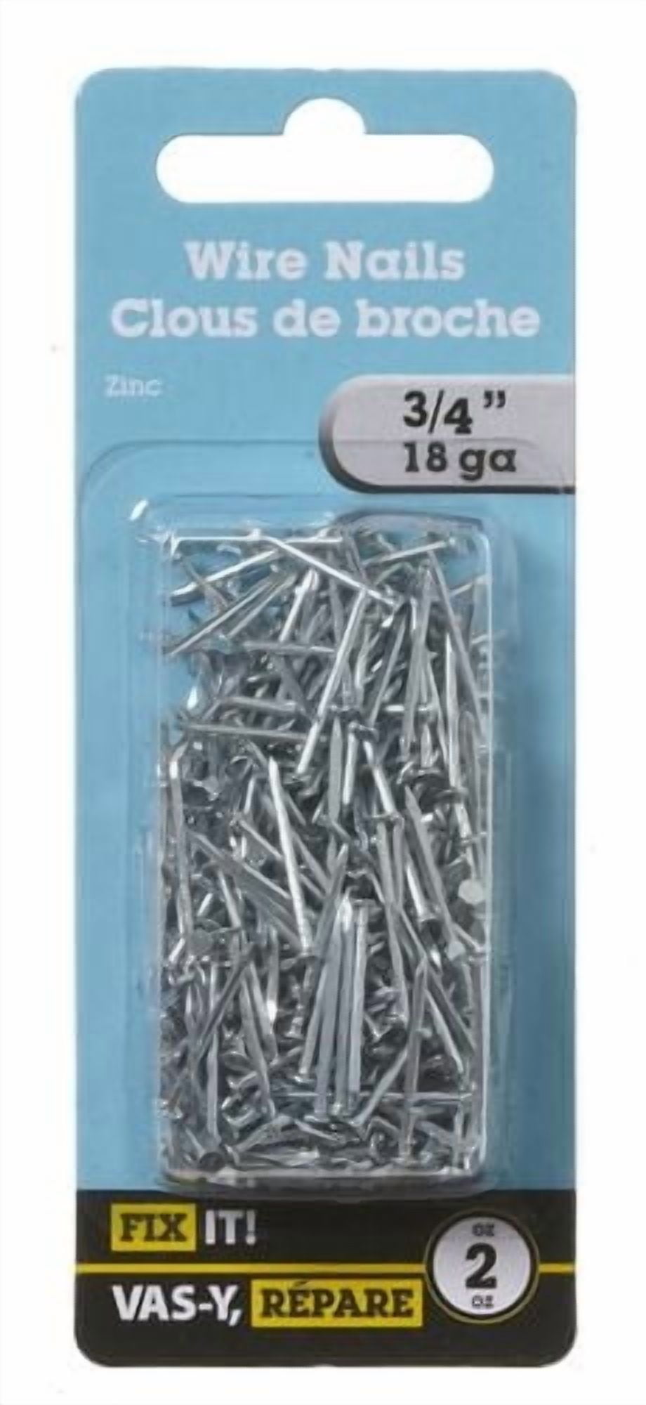 Clous de broche 3/4 po cal 18 2 once