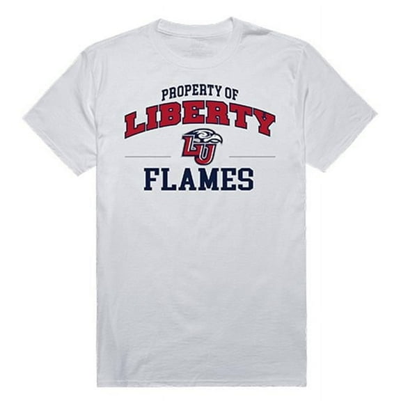 W Republic Apparel 517-129-N01-01 Liberty University Property College Tee Shirt - White, Small