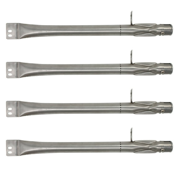 4-Pack BBQ Gas Grill Tube Burner Replacement Parts for Brinkmann 810-6420-S - Compatible Barbeque Stainless Steel Pipe Burners