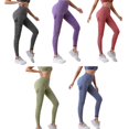 thumbnail image 2 of Women High Waist Leggings For Fitness Ladies Scrunch Bubble Butt Gym Sports Workout Leggings Push Up Fitness Female Leggings He Qiyong unisex, 2 of 2