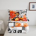 thumbnail image 4 of YST Thanksgiving Pumpkin Comforter Set for Kids Boys Girls,Retro Scarecrow Bedding Set,Botanical Maple Reversible Duvet Insert,Hello Fall Quilt with 2 Pillowcases Bedroom Decor,Queen, 4 of 5