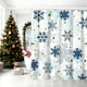 thumbnail image 1 of CaiYueKe Winter Shower Curtains for Bathroom Snowflake Shower Curtain Christmas Bathroom Decor Winter Holiday Washable Durable Fabric Bathroom Curtains 71x35.4 Inch, 1 of 7