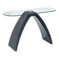 thumbnail image 2 of Furniture of America Maore Glass Top Console Table, Gray, 2 of 6