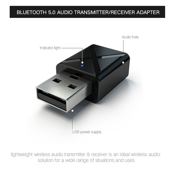 Émetteur-récepteur Bluetooth 5.0 Adaptateur Bluetooth Sans fil Audio Audio  sans fil Récepteur Bluetooth 