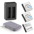 thumbnail image 1 of Paquete de baterías GeeKam NP-40 1500 mAh (paquete de 3) con cargador USB, 1 of 9