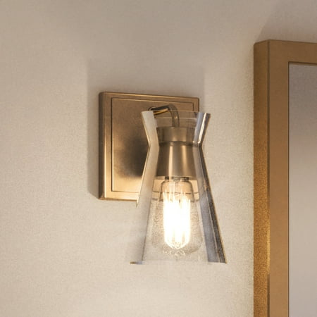 

Luxury Modern Indoor Wall Sconce 9 H x 5 W with Modern Farmhouse Style Elements Traditional Design Olde Brass Finish and Clear Glass UEX2563