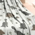 thumbnail image 3 of Light Beige Dinosaurs Landscapes Pattern Blanket,Comfortable Soft Flannel Throw Blanket,All Season,Warm Lightweight Blankets for Sofa Bed Couch Living Room Chair,30"x40", 3 of 4