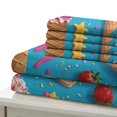 thumbnail image 5 of 3D Ice Cream Printed Comforter Cover Set Children Adult Unique Design Bedding Set Bedroom Decor,Twin (68"x86"), 5 of 5