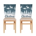 thumbnail image 4 of YAZAOO Chair Covers Set Home Kitchen Reindeer Soaring on The Blue Sky Pattern Party Decor Seat Back Cover Protector, 4 of 6