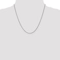 thumbnail image 2 of 14k White Gold 20 Inch 1.05mm Spiga Chain Necklace Pendant Charm Wheat, 2 of 9