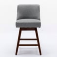thumbnail image 2 of Gray Fabric, 26'' Seat Height - 360-Degree Swivel for Easy Dining and Communication - Dining Room Use, Comfortable Sitting, 2 of 6