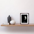 thumbnail image 2 of Phases of the Moon Astronomy First Quarter Lunar Space Poster Artwork Framed Wall Art Print 9X7 Inch, 2 of 5