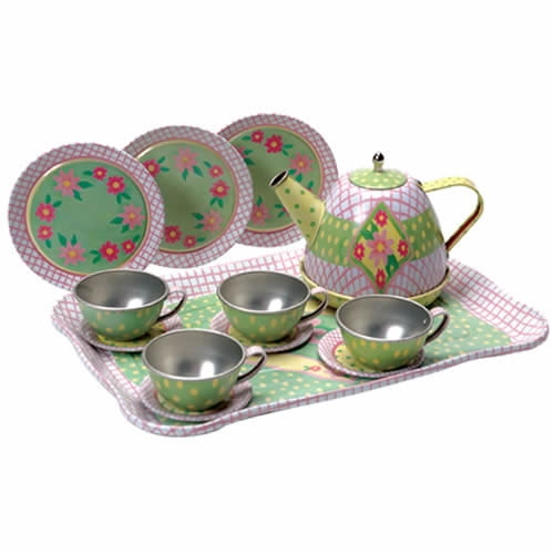 Schylling Childrens Tin Tea Set