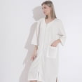 thumbnail image 4 of Camisón de hombre con cremallera, fino, talla grande, 200 kg, albornoz, pijama de una pieza, ropa de casa para hombre, 4 of 6