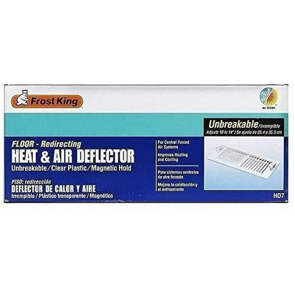 Frost King HD7 Unbreakable Heat & Air Deflector Adjustable 10 to 14 by Frost King