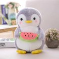 thumbnail image 3 of 25/45cm nuevo pingüino de peluche Animal que sostiene comida pingüinos rellenos familia pequeño peluche peludo para regalo de niños, 3 of 5