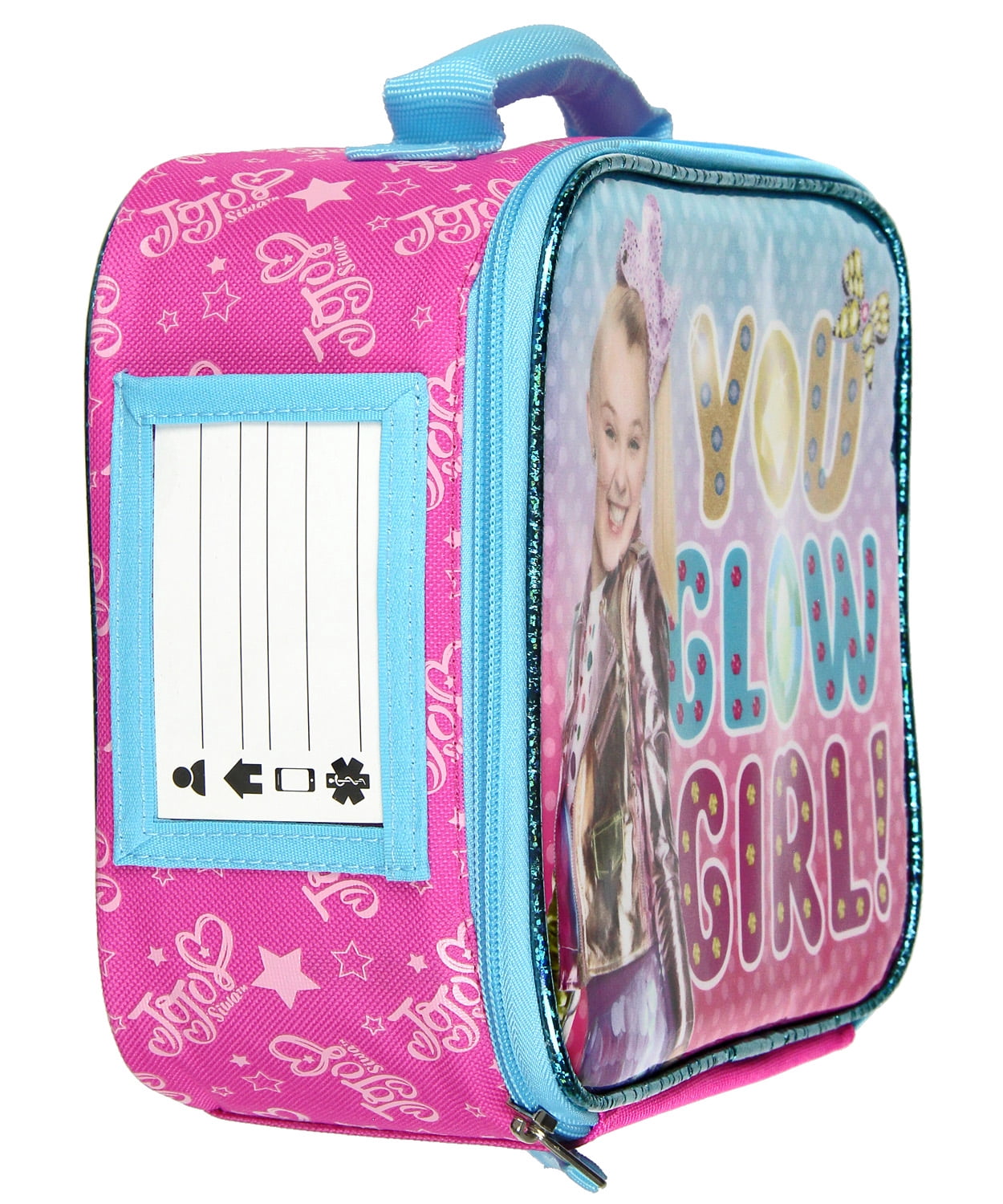Jojo Siwa You Glow Girl Soft Kit Insulated Lunch Box Cooler 10"