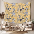 thumbnail image 2 of Vintage Flower Large Tapestry for Bedroom Wall Hanging Tapestry, Country Bird Garden Butterfly Yellow Ceiling Backdrop Tapestries Poster Blanket Wall Decor for Teens Room Living Room Dorm 100" x 59", 2 of 8