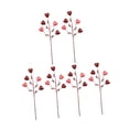 thumbnail image 3 of 6 palitos de corazón artificiales para San Valentín, palitos florales con forma de corazón, manualidades flexibles corazon rosa, 3 of 9