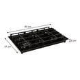 thumbnail image 5 of Parrilla Axcent de 6 quemadores en cristal templado negro de 90 cm, 5 of 5