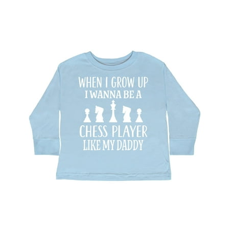 

Inktastic Chess Player Childs Game Gift Gift Toddler Boy or Toddler Girl Long Sleeve T-Shirt