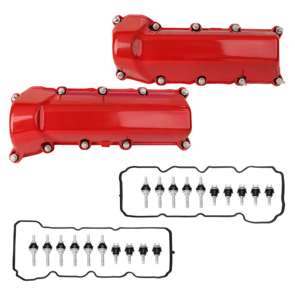 MITZONE Upgrade Aluminum Valve Cover Compatible with Dodge Ram 1500 Durango Dakota Nitro Jeep Commander Grand Cherokee 3.7L V6 2004-2012 Replace 53021937AC 53021938AB