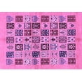 thumbnail image 1 of Ahgly Company Machine Washable Indoor Rectangle Oriental Purple Modern Area Rugs, 5' x 7', 1 of 4