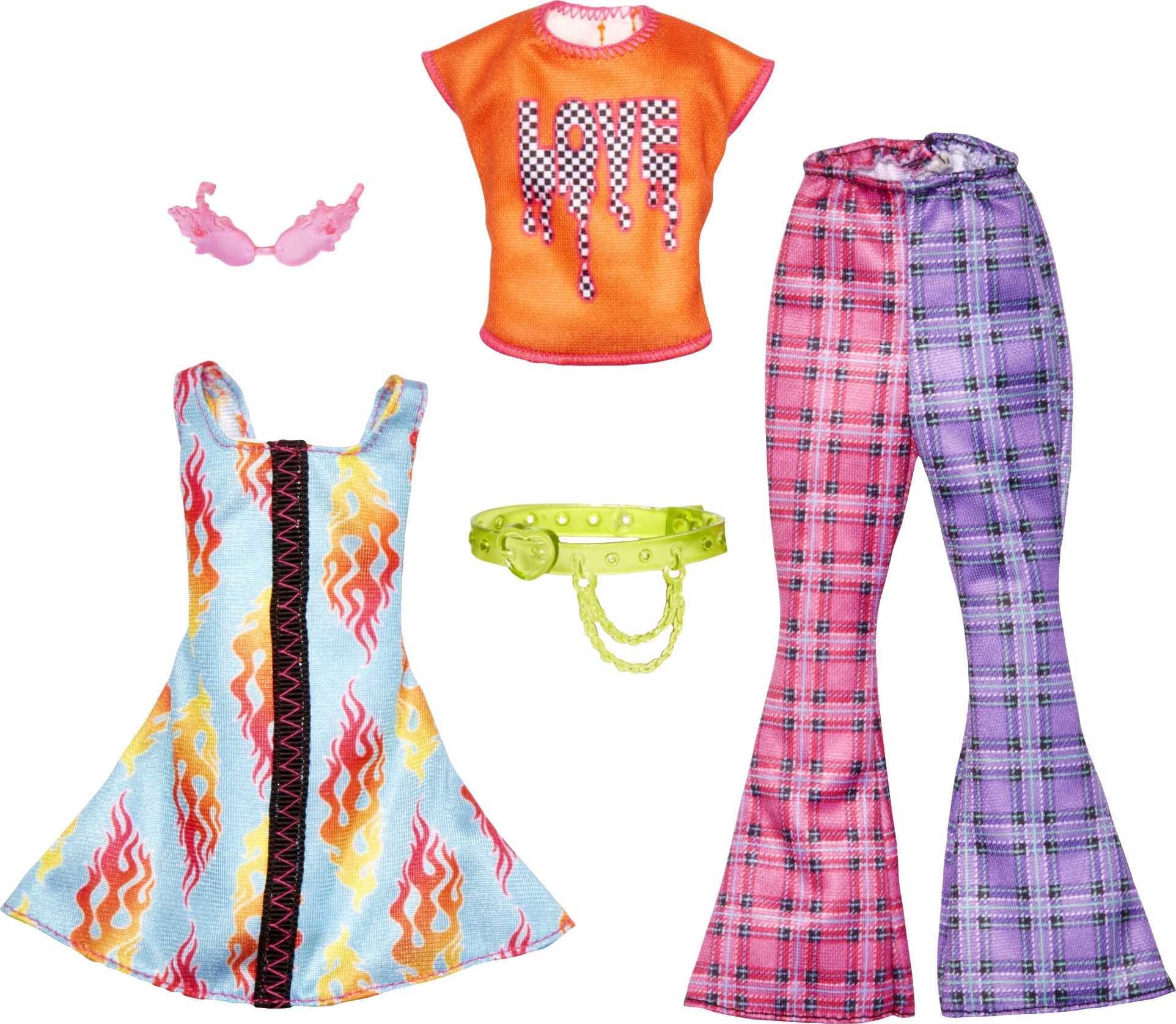 Vêtements Et Accessoires Barbie Thème Sirène - My First Fashion Pack, Facile à Habiller, Pour Poupée 34,3 Cm - 8
