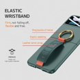 thumbnail image 4 of Compatible for Samsung Galaxy Z Flip 3 Case with Wrist Strap,Ultra Thin Matte PC Anti-Drop Wear-Resistant Built-in Glass Camera Screen Protector Case with Ring for Galaxy Z Flip 4 5G Green, 4 of 7