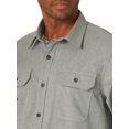 thumbnail image 4 of Wrangler Men's Long Sleeve Solid Twill Shirt, 4 of 4