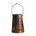 thumbnail image 2 of Garden Ironwork Hollow Solar Hanging Lamp Outdoor Waterproof Projection Lamp Garden Lamp, 2 of 7