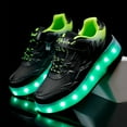 thumbnail image 4 of KOFUBOKE Child Teen Roller Skates Double Wheel Shoes Light Up LED shoe 7 size, 4 of 8