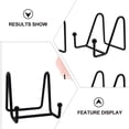 thumbnail image 2 of FUEENIRVA 4pcs Plate Display Stands, Metal Black Frame Easel Holders for Plates, Pictures, Photos, Books, Tablets, 2 of 6