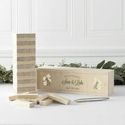 Personalized Floral Building Block Wedding Guestbook
