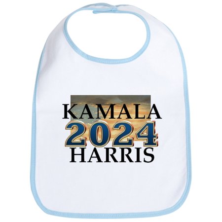 CafePress - Kamala Harris 2024 - Cute Cotton Cloth Baby Bib Toddler Bib