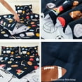thumbnail image 3 of URBONUR Sports Kids Comforter Sets Twin Basketball Baseball Bedding Set for Boys 3Pcs Football Bed Sets Soft Microfiber Bedding Comforter Sets, 3 of 7