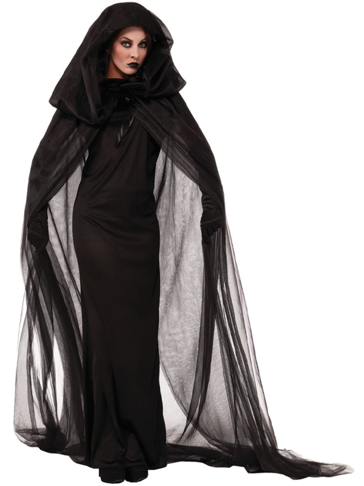 Halloween Cloak Cape With Hooded Bride Witch Cosplay Cloak Costume 