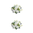 thumbnail image 1 of Justharion 1/2/3/5 Exquisite Simplicity Fake Flower Ball Arrangement Bouquet For Minimalist Décor white 2PCS, 1 of 6