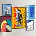 thumbnail image 2 of 1 póster de estatua de K-kaws-art, póster adhesivo de película, pegatina de papel Kraft retro, bricolaje, para habitación, bar, cafetería, arte estético, pintura de pared, 2 of 5