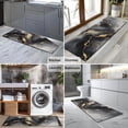 thumbnail image 2 of Gray Marble Gold Wave Pattern Kitchen Rug Mat,Kitchen Runner Rugs Non Skid Washable,Decorative Kitchen Floor Mats for Kitchen,Sink,Laundry,17"X47", 2 of 5