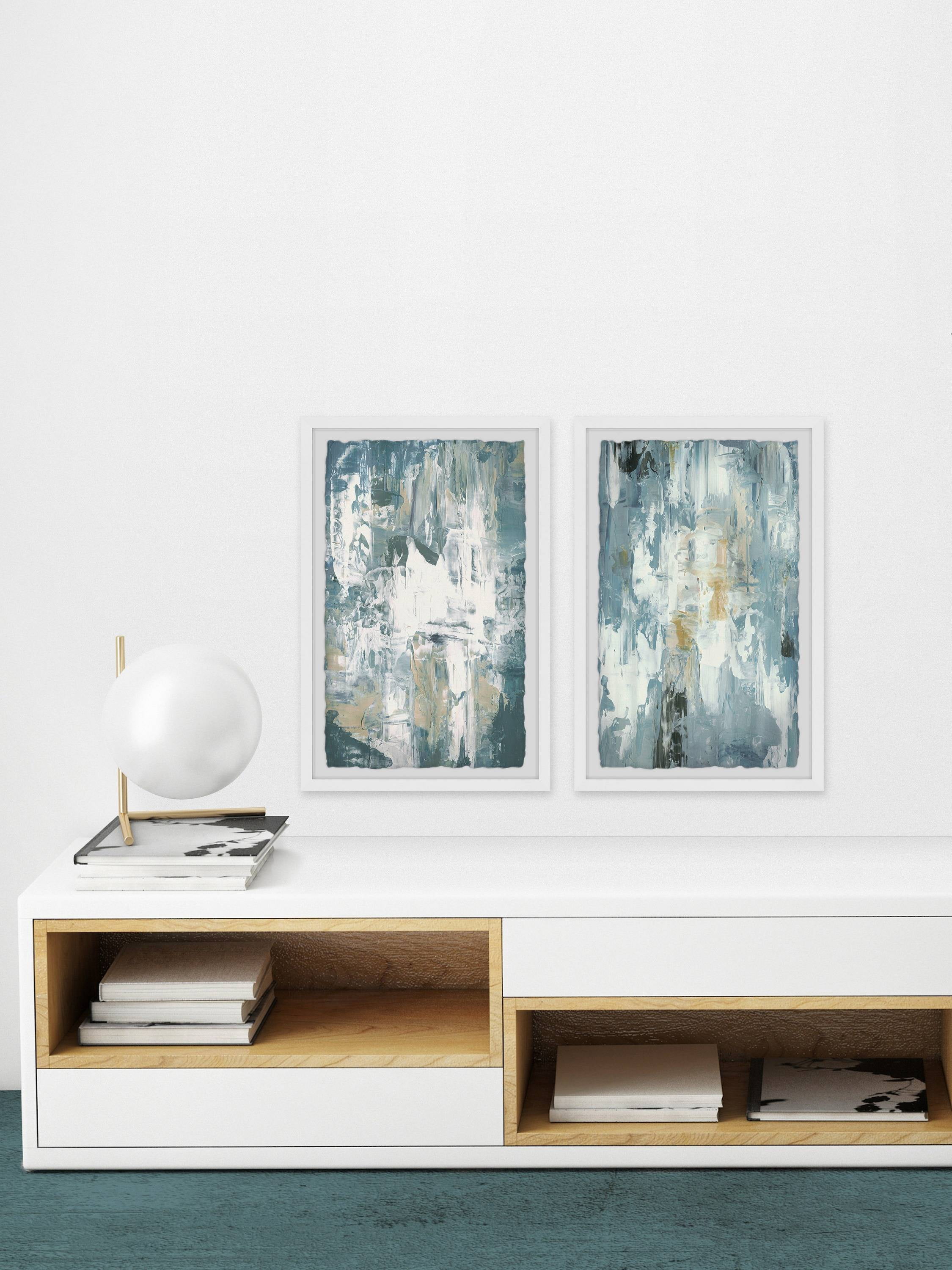 Marmont Hill Chaos Gray Diptych, Art Prints, 48.00" x 1.50"