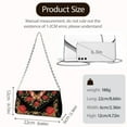 thumbnail image 7 of Xixirimido Butterfly Red Roses Print Women’s Clutch Bag Clutch Purses for Formal Wedding Party Cocktail Prom Evening Handbag Leather Envelope Bags Crossbody Bag, 7 of 7