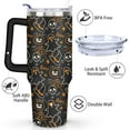 thumbnail image 3 of 40oz Halloween Tumbler with Handle & Straw - Insulated Stainless Steel Travel Mug,Leakproof,Cup Holder Friendly,Dishwasher Safe,for Hot/Cold Drinks., 3 of 9