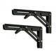 thumbnail image 4 of 2 soportes para estantes plegables, soporte para estantes plegables, soporte de pared, hardware DIY Negro 12 pulgadas, 4 of 9