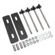 thumbnail image 2 of Kit de pasadores de montaje para tablas de tracción de acero M10x180 3,15-Juego de soportes de montaje con espaciado de orificios de 5,51 pulgadas para SUV, color negro, 2 of 14