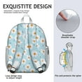 thumbnail image 2 of Boho Floral Daisy Students Backpack - Cute Yellow & White Flower Pattern, Durable Waterproof Material with Comfortable Dual Shoulder Support, 2 of 4