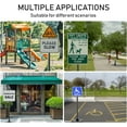 thumbnail image 6 of SHZOND 5 FT Portable Sign Holder with Pole, Wheeled Base, Heavy Duty Cast Iron Sign Post for Traffic, Parking, and Safety Signs, 6 of 8