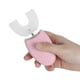 thumbnail image 4 of Cepillo de dientes eléctrico ultrasónico recargable de silicona en forma de U para blanquear los dientes (rosa), 4 of 10