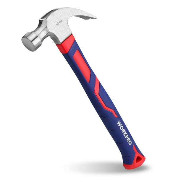 Garra con mango de fibra de vidrio Hammer WORKPRO de 16 oz
