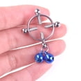 thumbnail image 2 of Cercle Coloré Rond Cloche Vis Perforée Mamelon Anneau de Protection R00436 Bleu Royal, 2 of 2